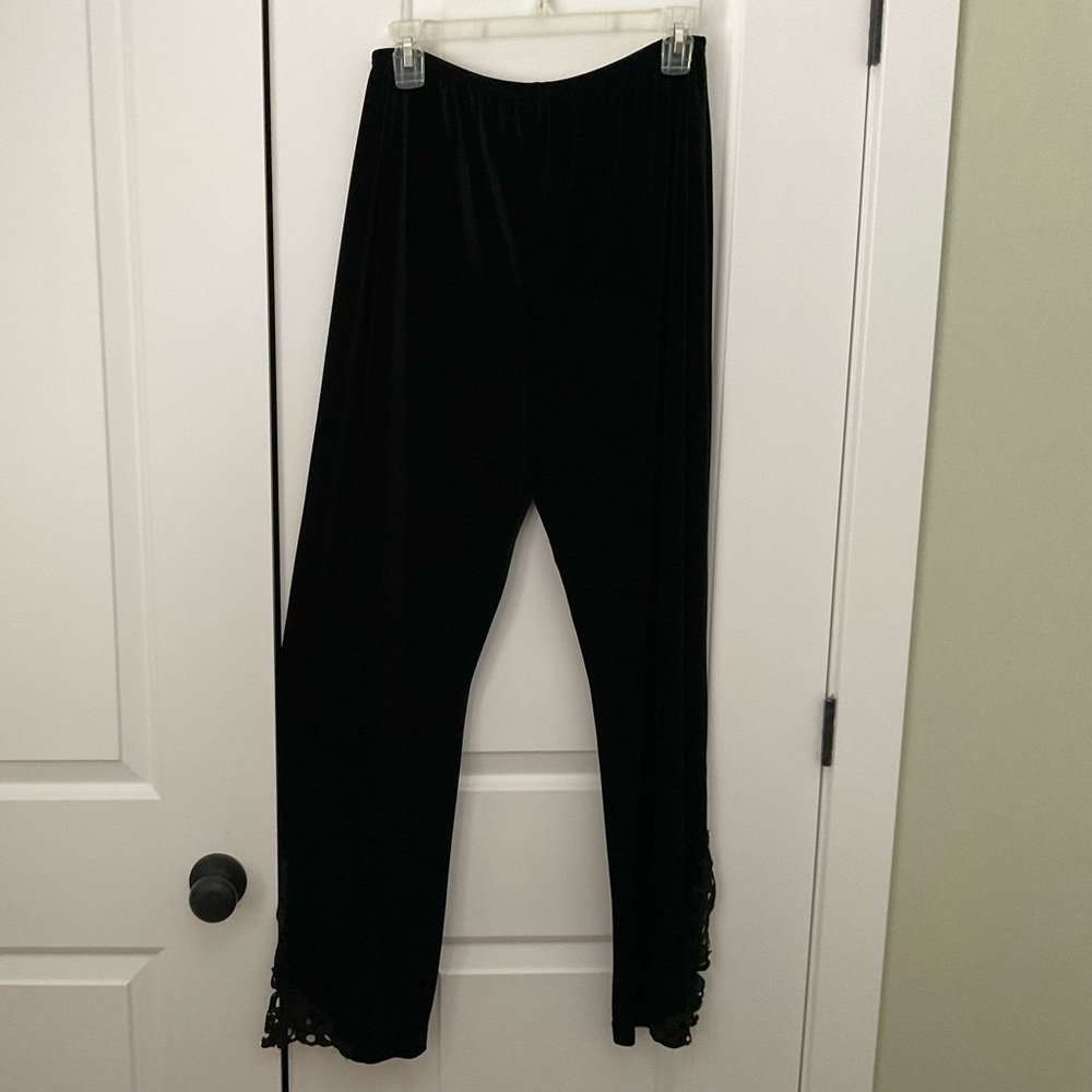 NVCARD COLLECTION, BLACK LACE PANTS, SIZE: 12